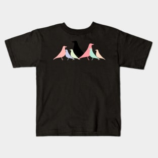 Le Corbusier inspired Eames bird Pastel gathering Kids T-Shirt